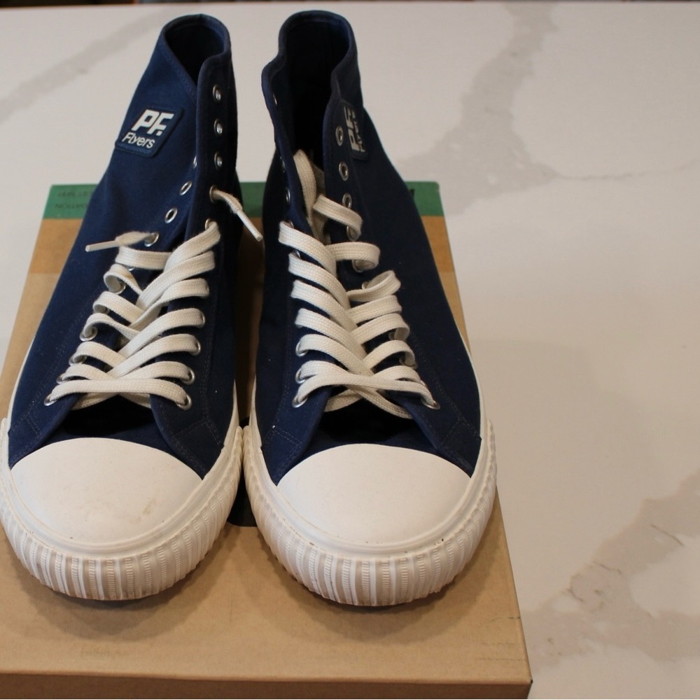 P.F. Flyers Navy High-Top Sneakers - Picture 5 of 7